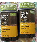 Lot of 2 Every Man Jack Sandalwood Deodorant Stick - 3 oz - €12,77 EUR Lot of 2 Every Man Jack Sandalwood Deodorant Stick - 3 oz - €12,77 EUR