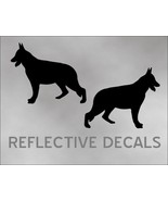 2X Reflective Decal Sticker German Shepherd guard dog pet for car or Mai... - £12.53 GBP