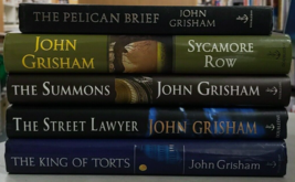 John Grisham Hardcover The Pelican Brief Sycamore Row The Summons The Street  X5 - £19.73 GBP