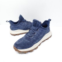 Timberland Brooklyn Oxford Navy Sneakers Men's Size 8.5 Leather Nubuck Blue - $35.99