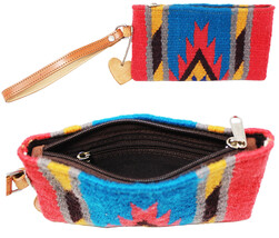 Women&#39;s Western Handwoven Wool Rodeo Cowgirl Fashion Wristlet Wallet 103A01 - $69.36 CAD