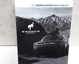 2022 Ford Bronco Sport Owners Manual [Paperback] Auto Manuals - £71.68 GBP