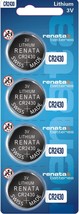 Renata CR2430 Batteries - 3V Lithium Coin Cell 2430 Battery (4 Count) - £13.58 GBP