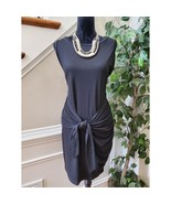 Lillusory Women Black Polyester Round Neck Sleeveless Knee Length Dress ... - €32,27 EUR