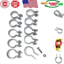 10 Pack Pressed Steel Brace Bands for 1-5/8&quot; O.D. Posts - Easy Installation - $718.77 MXN