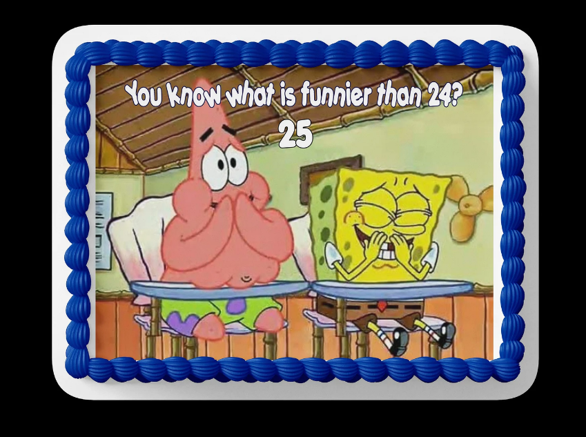 Funny Spongebob Cake Topper - $9.89