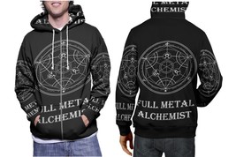 Fullmetal Alchemist Logo    Mens Graphic Zip Up Hooded Hoodie - £27.96 GBP+