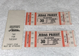 JUDAS PRIEST 2 VINTAGE 1988 UNUSED CONCERT TICKETS KIEL  Cinderella ST L... - £10.19 GBP