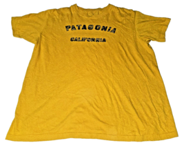 Patagonia CALIFORNIA Shirt Mens Extra Large TSHIRT yellow short sleeve XL hike - £12.99 GBP