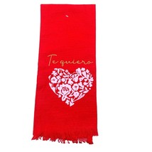 Te Quiero New Red White Hearts Valentine Hand Tea Towel Dishcloth Threshold - £9.38 GBP