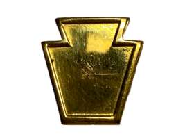 U.S. ARMY, PENNSYLVANIA NATIONAL GUARD, KEYSTONE, OFFICERS INSIGNIA, GILT - $10.00