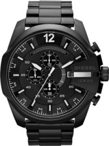 Montre Homme Diesel DZ4283 Mega Chief Chronograph Noir Acier Inoxydable... - £104.80 GBP