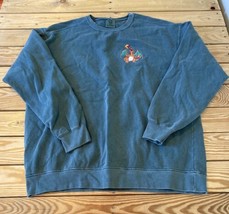 Comfort colors Men’s Dragon Patch sweatshirt Size XL Green Dd - $18.81