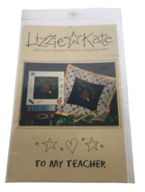 Lizzie Kate Cross Stitch Pattern To My Teacher School Theme Apple Star Name OOP - £5.49 GBP