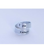 I Am Enough Ring, Feminist Ring, feminist gift, feminism ring, empowered... - £19.98 GBP