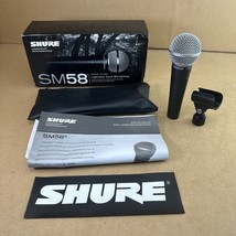 Shure SM58-LC Wired Xlr Dynamic Handheld Microphone With Box/bag, no Cable - £47.95 GBP