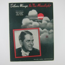 Sheet Music Silver Wings In The Moonlight Frankie Masters WWII WW2 Vintage 1943 - £7.83 GBP