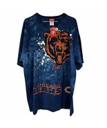 Chicago Bears NFL Team Apparel Tie Dye Splatter Shirt Mens Size XL Made ... - £91.86 GBP