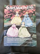 Vintage 1979 Quaint Anne Doll Kit Blue Gingham by Yours Truly #1360 Patt... - $7.59