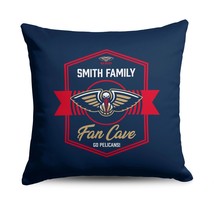 NBA New Orleans Pelicans Dominion Personalized Throw Pillow 18×18 Inches - $57.48 CAD