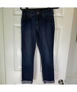 NYDJ Legging Skinny Ankle Jeans Rolled Cuff Women’s Size 6 EUC - $333.95 MXN