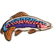 Rainbow Trout Fish Patch 3&quot; - £6.55 GBP