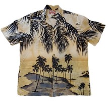 RJC Brand  Hawaiian Shirt Made in Hawaii Mens Palm Trees Frons Beach Siz... - $19.79