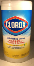 Clorox 75 Ct Lemon Scent Bathroom Kitchen Cleaning Wipes-Kills 99%-SHIPS N 24 HR - £3.94 GBP