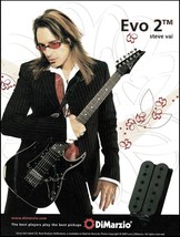 Steve Vai 2005 DiMarzio Evolution EVO 2TM guitar pickups 8 x 11 ad print - £2.99 GBP