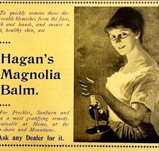 Hagan&#39;s Magnolia Balm 1894 Advertisement Victorian Skin Care Medical ADBN1k - $370.74 MXN