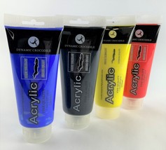 Acrylic Paint Set - Four Large 200ml Professional Artist Primary Color P... - $336.30 MXN