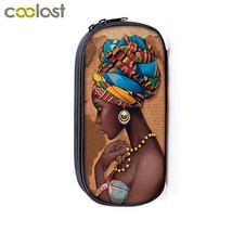 African Brown Women Cosmetic Cases pencil bag teenger afro girls school case bag - £11.17 GBP
