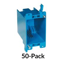 Pack of 50 CARLON B120R Outlet Box 1-Gang 20 cu. in. PVC Electrical Outl... - $194.53