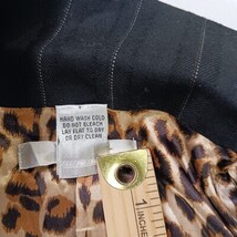 WD Platinum RN#111745 Women's Black Striped Blazer Size 10 image 4