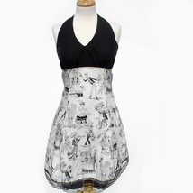 Vintage Inspired Day of the Dead Black and White Dapper Catrinas Dress - £47.37 GBP
