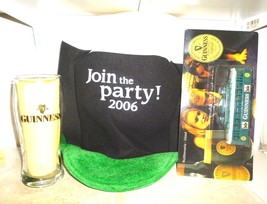 Guinness Dublin German Beer Glass, Party Hat &amp; Model Street Car - £15.90 GBP