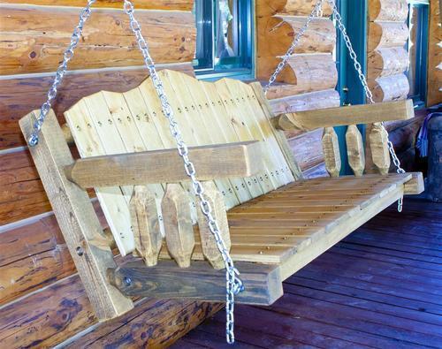 Montana Woodworks MWHCLSCSL Homestead Collection Swing Seat with Chains Exterior - $814.47