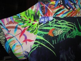Robert Graham Bleak Horizon Tropical Black Panther Short Sleeve Size Medium image 10
