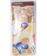 Elrene Home Fashions Crab Shack Vinyl Tablecloth 70in Round Seats 4 to 6 - $24.67 CAD