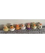 Lot of Seven Assorted Rubber Ducks Jeep Lovers Queen Tiger Captain Baseb... - £10.38 GBP