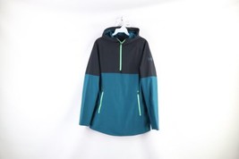 Under Armour Mens Medium Threadborne Fitted Color Black Half Zip Hooded ... - $34.60