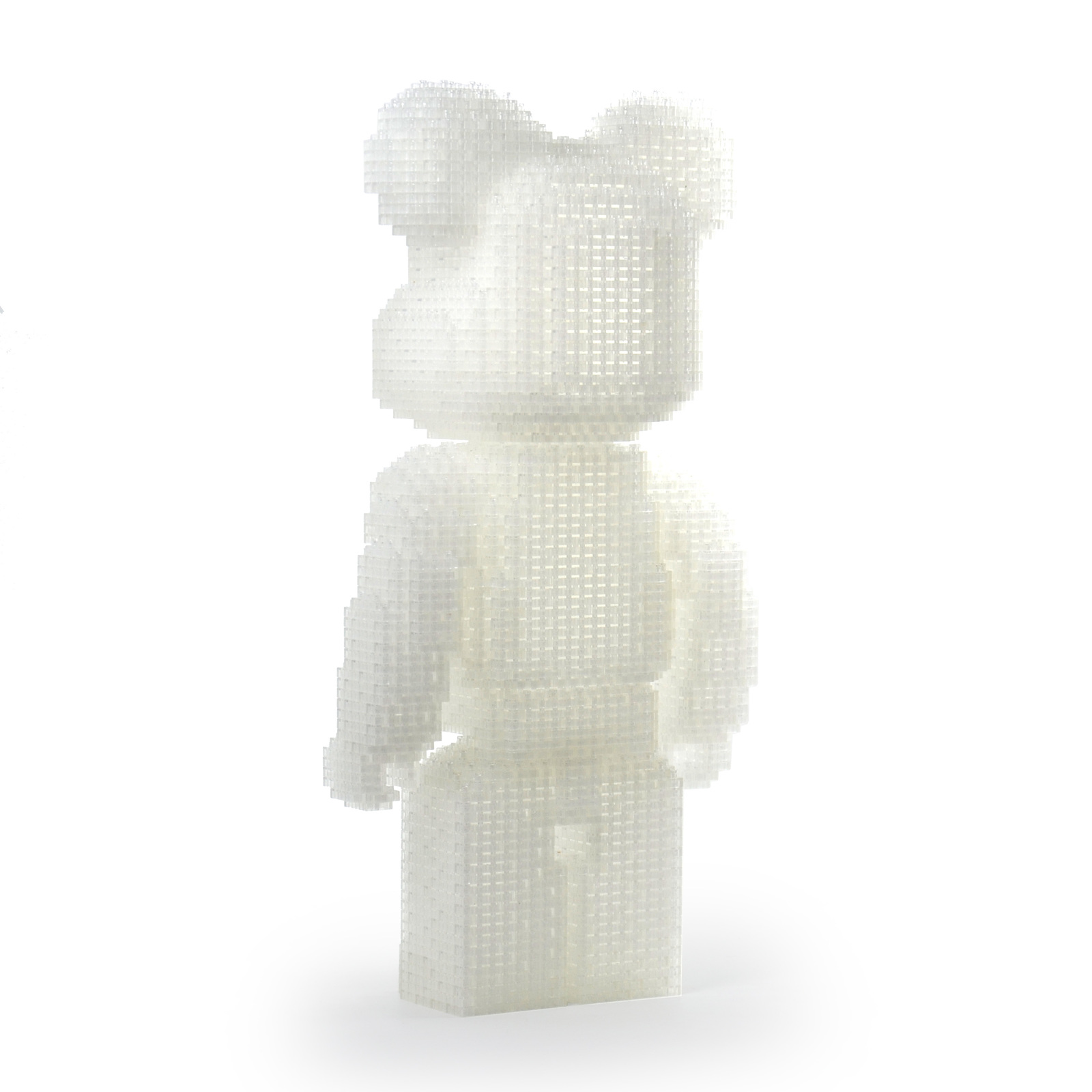 Bearbrick (Transluscent) Brick Sculpture (JEKCA Lego Bricks) DIY Kit Item image 3