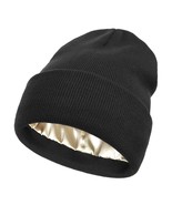 Winter Beanie Knitted Wool Hat Smooth Inside To Prevent Hair Dryness &amp; B... - $9.49