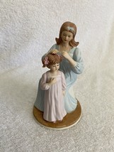 1986 Heritage House “My Mother’s Love” Mother &amp; Daughter 6.5” Porcelain ... - $12.95