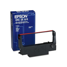 Epson ERC-38BR EPSON RIBBON CASSETTE-BLACK/RED COMPATIBLE WITH TMU270/5,... - $24.90