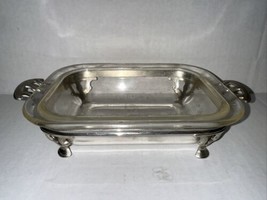 VINTAGE ROYAL ROCHESTER STUDIOS FRAUNFELTER Footed Stand W/ PYREX CG 145... - $42.08