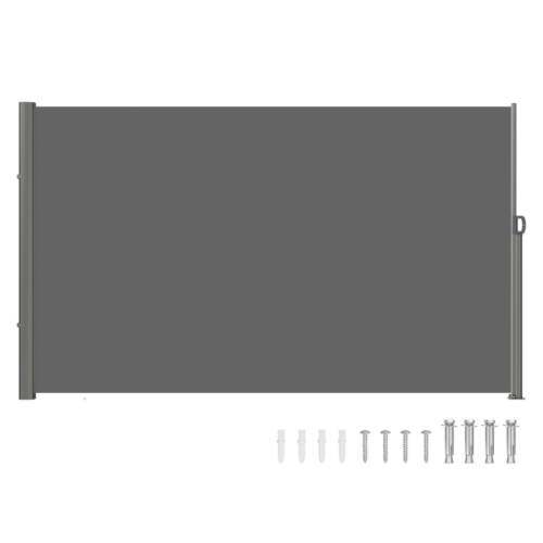 Retractable Side Awning, 71''118'' Full Aluminum Rust-Proof Outdoor Privacy Scre