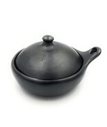 Cookpot Round Saute Pan Diameter 9&quot; Aprox 26 Onz and 100% Handmade Black... - $85.36 CAD