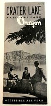 1949 National Park Service Map Crater Lake National Park Oregon OR - $20.07 CAD