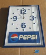 Vintage Pepsi Hanging Wall Clock Sign Advertisement  A11 - £138.97 GBP